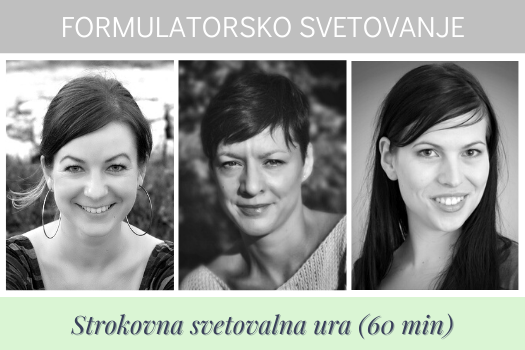 FORMULATORSKO SVETOVANJE: Strokovna svetovalna ura
