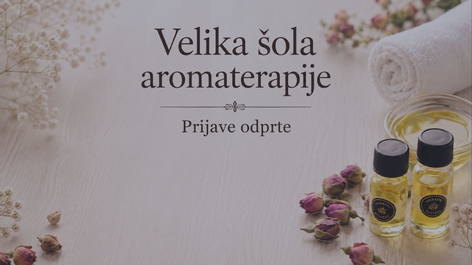 Velika šola aromaterapije - prijave odprte